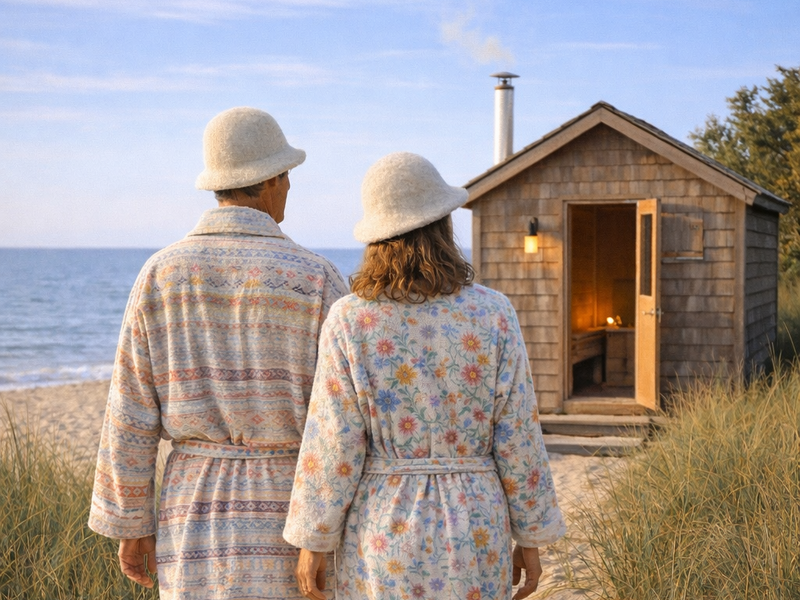 Woman relaxing in sauna — honest conversations and contrast therapy culture NZ | TempTango