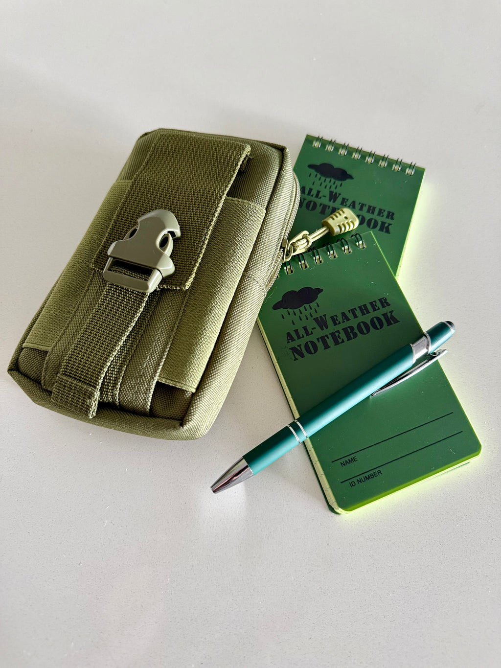 Waterproof Notebook Set in hand – heat and water resistant pages